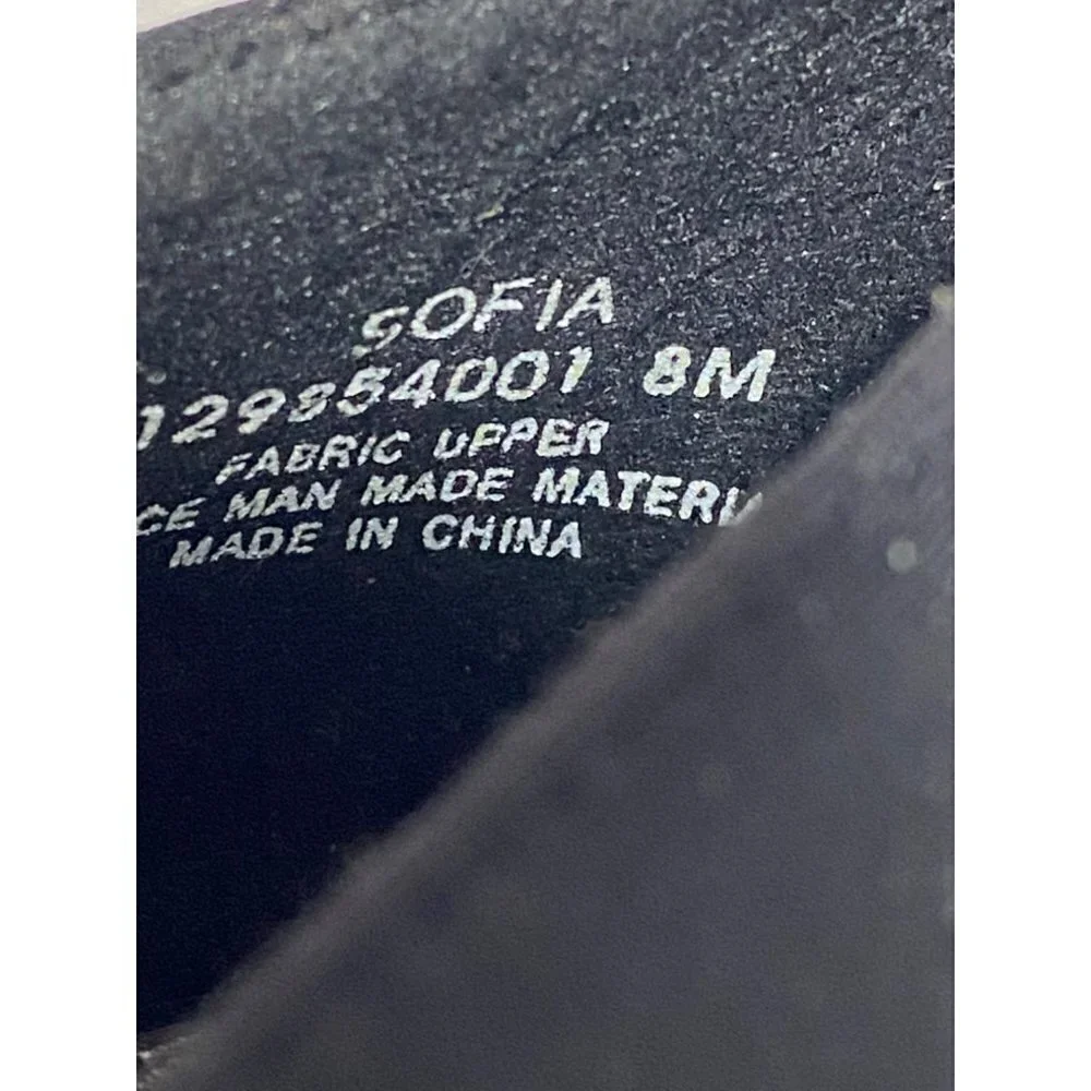 Life Stride‎ Shoes Women's 8 M Sofia Crossover Pump Slip On Black Fabric